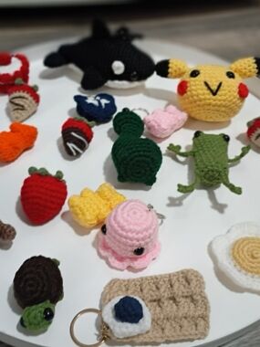 Want A Custom Crochet keychain? Message me and let's Work out the Details